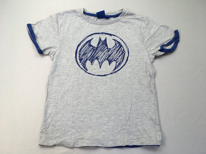 T-shirt m.c gris chiné Batman, bouloché, moins cher chez Petit Kiwi