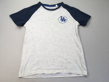 T-shirt m.c gris chiné/bleu LA