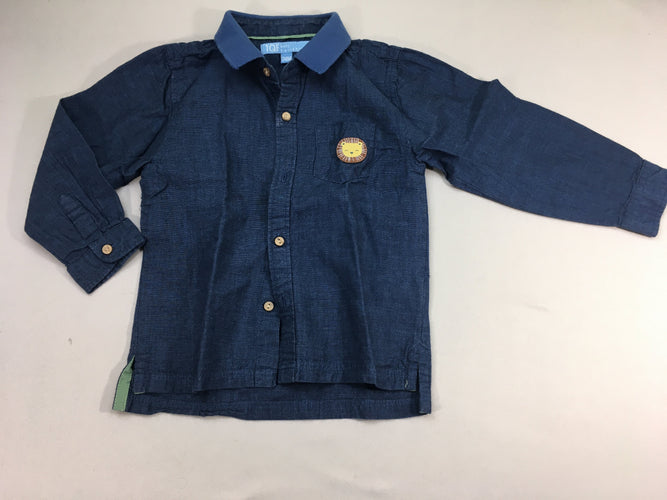 Chemise m.l bleu lion, moins cher chez Petit Kiwi