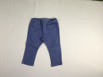 Pantalon chino bleu chiné