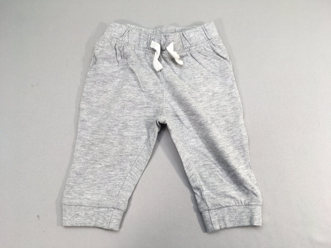 Pantalon jersey gris chiné, moins cher chez Petit Kiwi