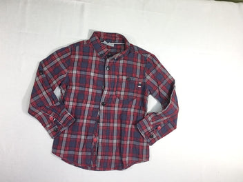 Chemise m.l carreaux rouge/bleu/gris