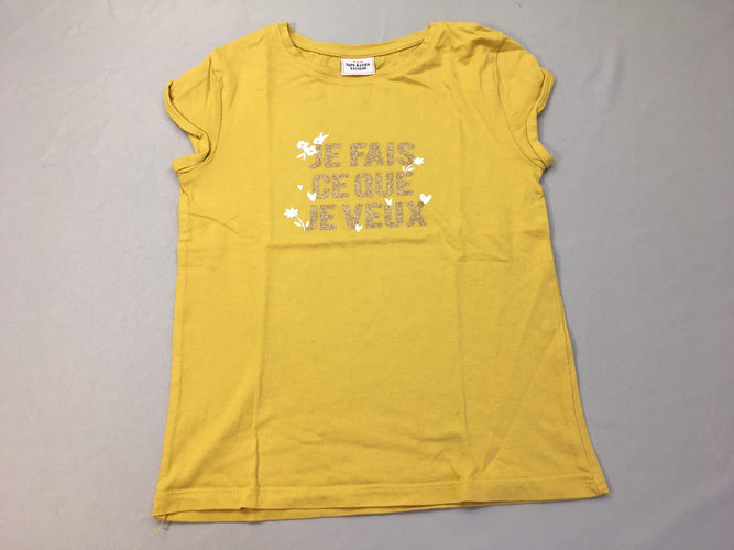T-shirt m.c jaune Je fais, moins cher chez Petit Kiwi