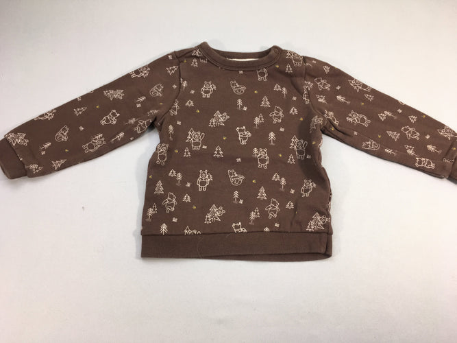Sweat brun Winnie, moins cher chez Petit Kiwi