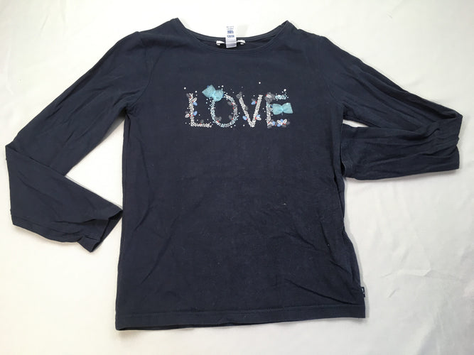 T-shirt m.l bleu marine Love tulle, moins cher chez Petit Kiwi