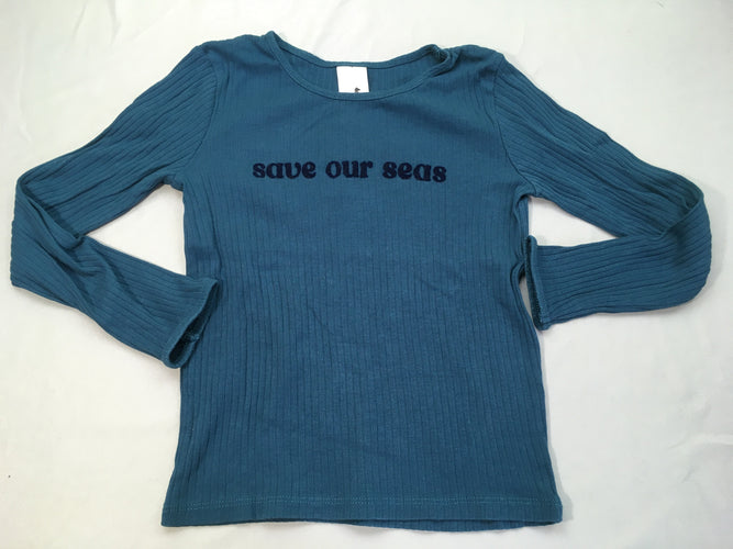 T-shirt m.l bleu côtes Save, moins cher chez Petit Kiwi
