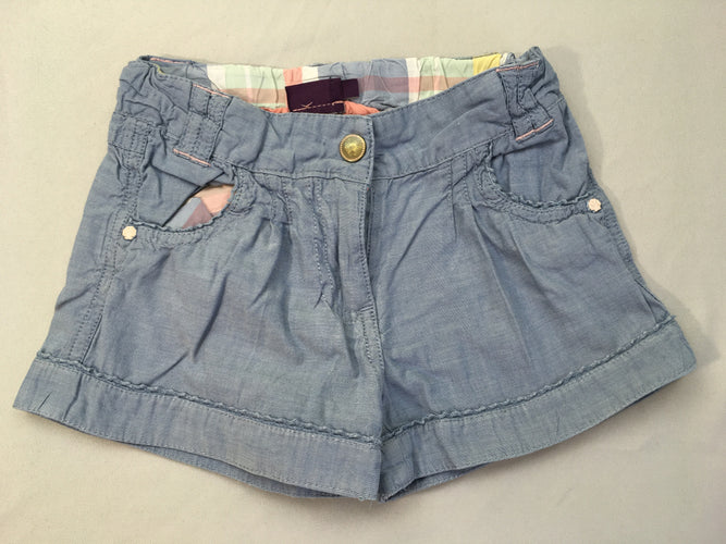 Short effet denim dentelle, moins cher chez Petit Kiwi