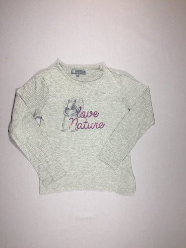 T-shirt m.l gris flammé - écureuil, moins cher chez Petit Kiwi