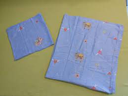 Housse de couette + taie bleu éléphants