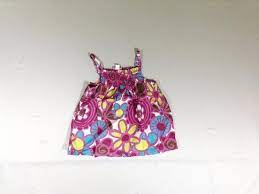 Robe fines bretelles mauve fleurs, moins cher chez Petit Kiwi