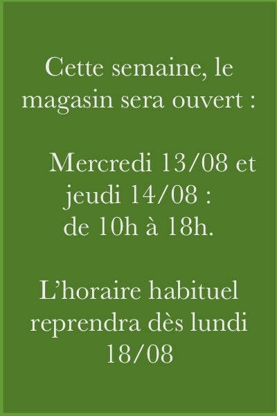 horaires, seconde main 12 à 18 ans