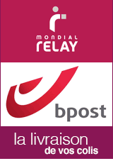Livraison en Belgique et en France avec Mondial Relay et bpost